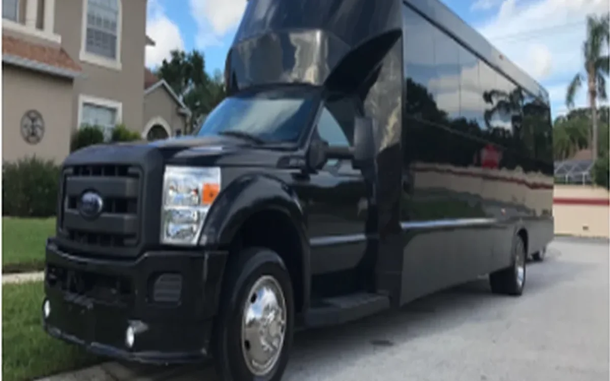 The Presidential Party Bus exterior or interior