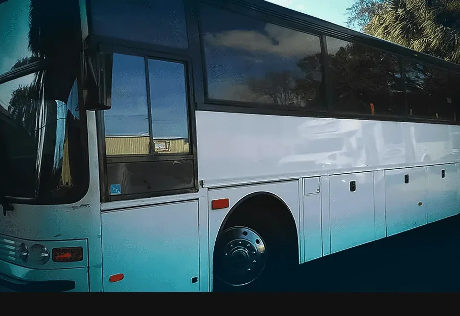 Large party bus exterior
